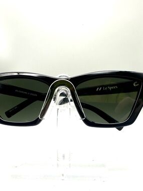 Le Specs Velodrome Black Cat Eye Sunglasses 2352215 Women 54-17-145